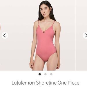 Lululemon Shoreline One Piece Cherry Tiny sz 8